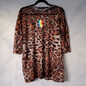 NWT - Missguided Animal Print Tshirt